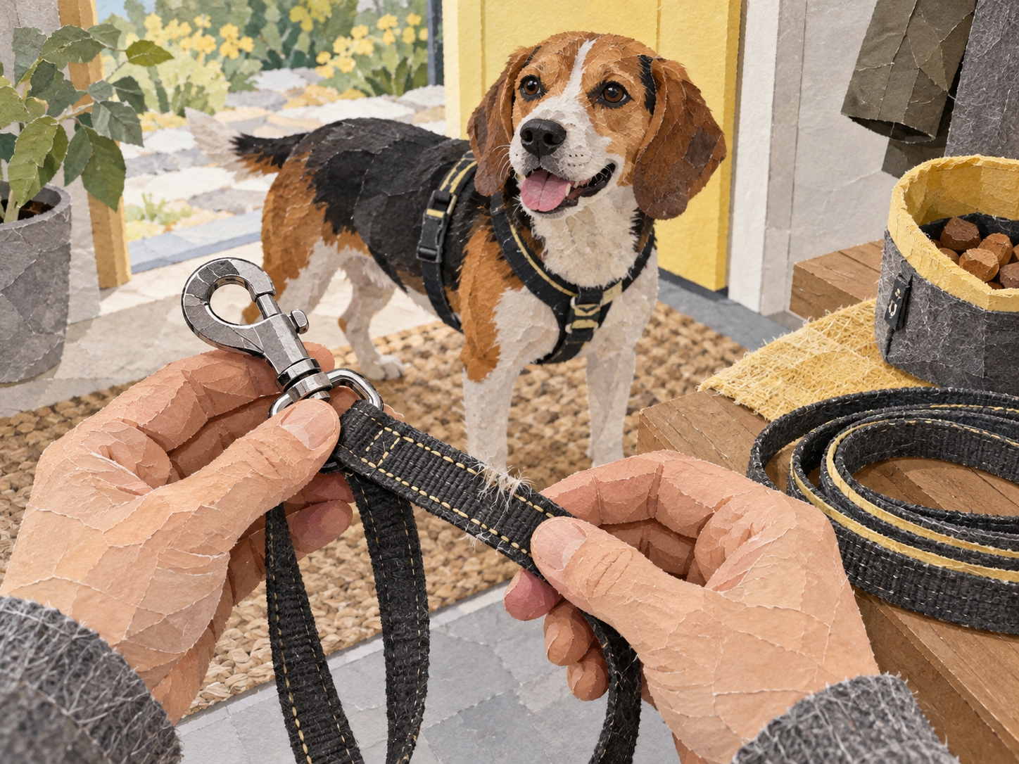A safety inspection of clip, stitching, line width, and visible wear before recall practice