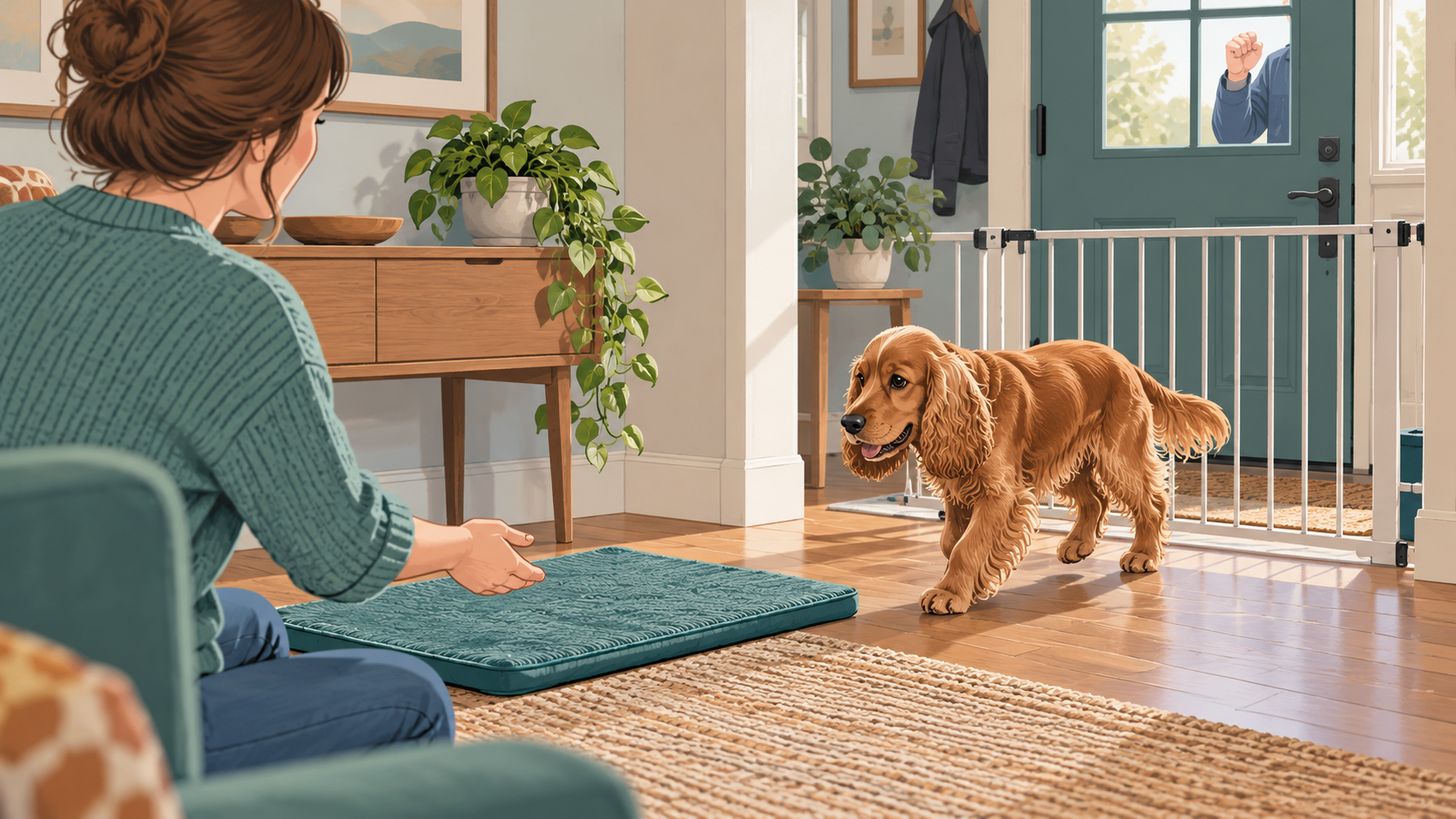 How to Help a Dog Who Barks at the Door
